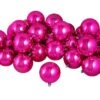 Northlight 12ct. 4" Pink Shiny Shatterproof Christmas Ball Ornaments -Northlight Shop D253869S 1