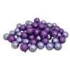 Northlight 60ct. 2.5" Amethyst Purple 4-Finish Shatterproof Christmas Ball Ornaments 1 Northlight 60ct. 2.5" Amethyst Purple 4-Finish Shatterproof Christmas Ball Ornaments -Northlight Shop D253873S 1