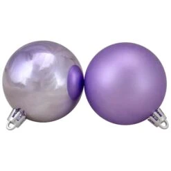 Northlight 60ct. 2.5" Amethyst Purple 4-Finish Shatterproof Christmas Ball Ornaments -Northlight Shop D253873S 11