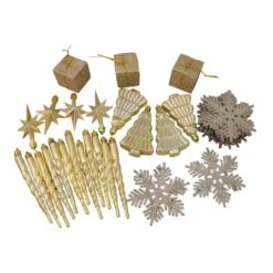 Northlight 125ct. Champagne Gold Shatterproof 4-Finish Christmas Ornaments 12 Northlight 125ct. Champagne Gold Shatterproof 4-Finish Christmas Ornaments -Northlight Shop D253884S 2