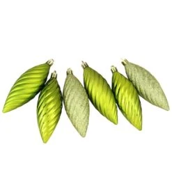 Northlight 125ct. Green Shatterproof 3-Finish Tropical Christmas Ornaments 18 Northlight 125ct. Green Shatterproof 3-Finish Tropical Christmas Ornaments -Northlight Shop D253887S 5