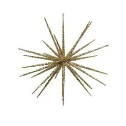 Northlight 12" Shimmering Gold Glitter Starburst Christmas Ornament -Northlight Shop D253896S 1 1