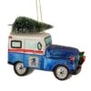 Northlight 5" Blue & Silver USPS Post Office Truck With Frosted Tree Glass Christmas Ornament 1 Northlight 5" Blue & Silver USPS Post Office Truck With Frosted Tree Glass Christmas Ornament -Northlight Shop D253899S 1