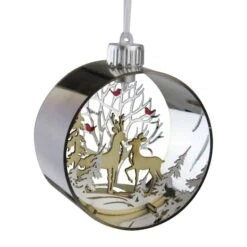 Northlight 5" Pre-Lit Silver Woodland Animals Christmas Ornament 13 Northlight 5" Pre-Lit Silver Woodland Animals Christmas Ornament -Northlight Shop D253900S 11