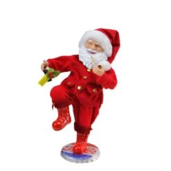 Northlight 12" Red & White Santa Claus Standing On Pepsi-Cola Bottle Cap Christmas Figurine -Northlight Shop D253934S 1 1