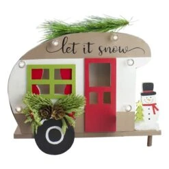 Northlight 12" Let It Snow RV Christmas Tabletop Decoration 12 Northlight 12" Let It Snow RV Christmas Tabletop Decoration -Northlight Shop D253935S 1 1
