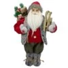 Northlight 18" Standing Santa Christmas Figure Carrying Presents & Sled -Northlight Shop D253955S 1