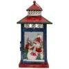 Northlight 13" Red & White Snowman Let It Snow Christmas Lantern -Northlight Shop D253993S 1