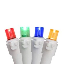 Northlight 100ct. LED Wide Angle Icicle Christmas Lights With White Wire Multicolor 14 Northlight 100ct. LED Wide Angle Icicle Christmas Lights With White Wire Multicolor -Northlight Shop D254013S 11