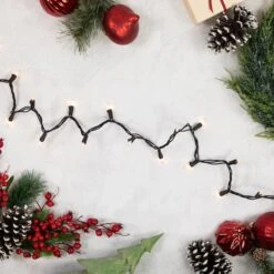 Northlight 100ct. Mini Christmas String Lights With Black Wire Clear -Northlight Shop D254021S 12