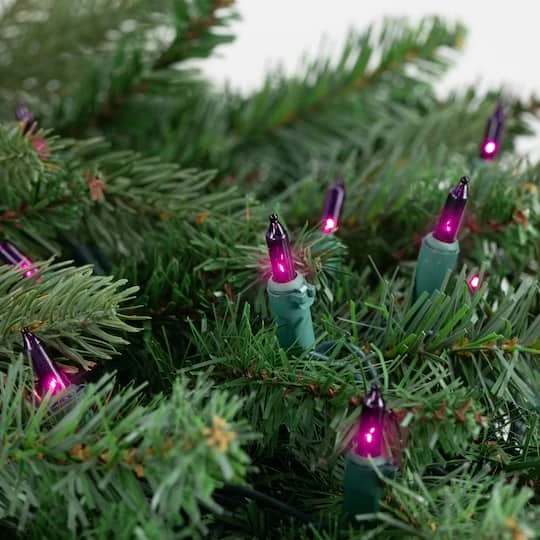 Northlight 50ct. Mini Christmas String Lights With Green Wire Purple 11 Northlight 50ct. Mini Christmas String Lights With Green Wire Purple - Image 9