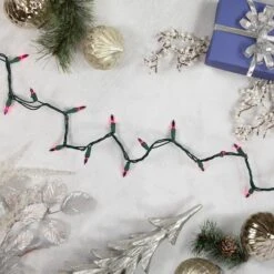 Northlight 50ct. Mini Christmas String Lights With Green Wire Purple 15 Northlight 50ct. Mini Christmas String Lights With Green Wire Purple -Northlight Shop D254037S 2