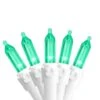 Northlight 100ct. LED Mini Christmas Lights With White Wire Green 2 Northlight 100ct. LED Mini Christmas Lights With White Wire Green -Northlight Shop D254050S 1