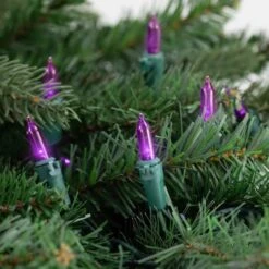 Northlight 50ct. LED Mini Christmas String Lights With Green Wire Purple 16 Northlight 50ct. LED Mini Christmas String Lights With Green Wire Purple -Northlight Shop D254052S 13