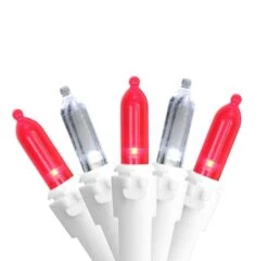 Northlight 100ct. White & Red Mini String Lights 9 Northlight 100ct. White & Red Mini String Lights -Northlight Shop D254058S 1 1