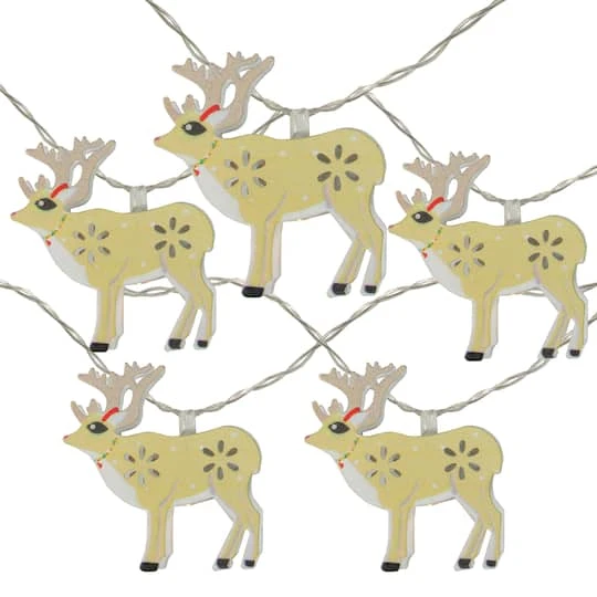 Northlight 10ct. Warm White LED Reindeer String Lights 4 Northlight 10ct. Warm White LED Reindeer String Lights - Image 2