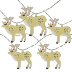 Northlight 10ct. Warm White LED Reindeer String Lights