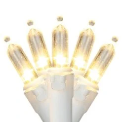 Northlight 100ct. LED Mini Christmas Lights With White Wire Warm White -Northlight Shop D254062S 11