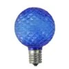 Northlight Blue Faceted LED G50 Christmas Replacement Bulbs, 25ct. -Northlight Shop D254065S 1