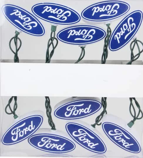 Northlight 10ct. Blue & White Ford Logo Novelty String Lights 5 Northlight 10ct. Blue & White Ford Logo Novelty String Lights - Image 3