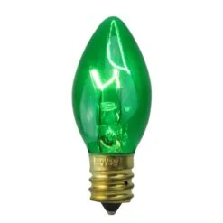 Northlight Incandescent C7 Replacement Bulbs, 25ct. Green -Northlight Shop D254070S 1 1