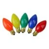 Northlight Multicolor Opaque C7 Incandescent Replacement Bulbs, 25ct. -Northlight Shop D254072S 1