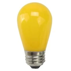 Northlight Opaque LED S14 Replacement Bulbs, 25ct. Yellow