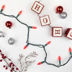 Northlight 70ct. LED Faceted C6 Christmas String Lights Red 20 Northlight 70ct. LED Faceted C6 Christmas String Lights Red -Northlight Shop D254083S 3