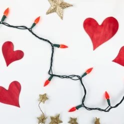 Northlight 70ct. LED Faceted C6 Christmas String Lights Red 21 Northlight 70ct. LED Faceted C6 Christmas String Lights Red -Northlight Shop D254083S 4