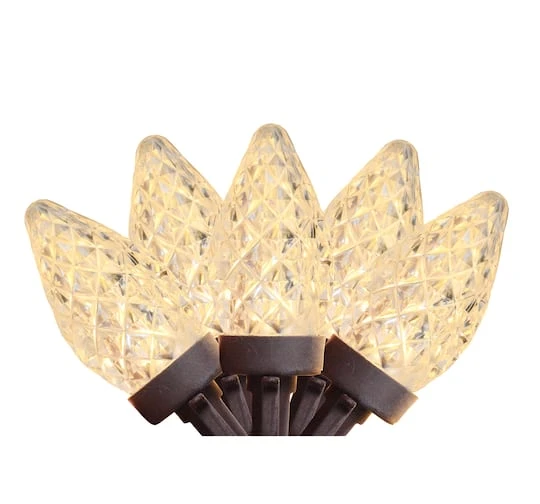 Northlight 100ct. Warm White Faceted LED C7 String Lights 3 Northlight 100ct. Warm White Faceted LED C7 String Lights