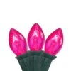 Northlight 25ct. C7 Christmas String Lights With Green Wire Pink -Northlight Shop D254089S 1