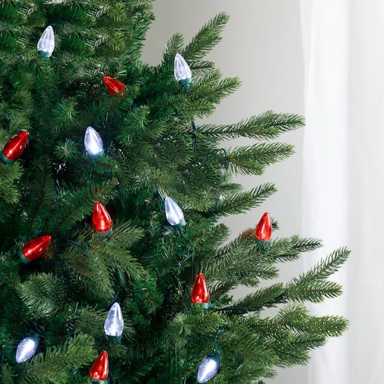 Northlight 25ct. LED C7 Christmas String Lights Red/White 9 Northlight 25ct. LED C7 Christmas String Lights Red/White - Image 7