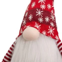 Glitzhome® 24" Red Christmas Gnome Décor Accent -Northlight Shop D254167S 6
