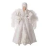 Glitzhome® 16" White Faux Fur Christmas Angel Tree Topper 2 Glitzhome® 16" White Faux Fur Christmas Angel Tree Topper -Northlight Shop D254172S 1