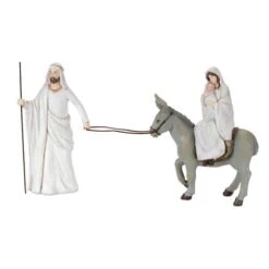 Melrose Holy Family With Donkey, 13" X 10.75" 5 Melrose Holy Family With Donkey, 13" X 10.75" -Northlight Shop D254745S 1 1