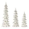 Melrose White Tree Set, 15", 18.5" & 24" 2 Melrose White Tree Set, 15", 18.5" & 24" -Northlight Shop D254863S 1