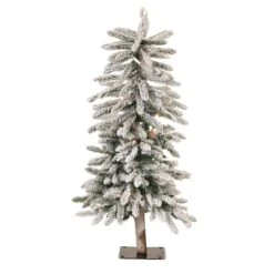 Melrose 3ft. Unlit Flocked Alpine Artificial Christmas Tree