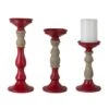 Melrose Candle Holder Set, 8.5", 10.5" & 12.5" -Northlight Shop D254979S 1