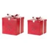 Melrose Red Iron Present Box Set, 11.5" & 13.5" -Northlight Shop D255198S 1