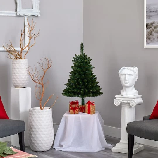 3ft. Pre-Lit Northern Rocky Spruce Artificial Christmas Tree, Clear LED Lights 8 3ft. Pre-Lit Northern Rocky Spruce Artificial Christmas Tree, Clear LED Lights - Image 6