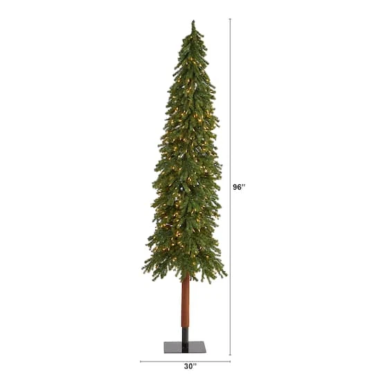 8ft. Pre-Lit Grand Alpine Artificial Christmas Tree, Clear LED Lights 5 8ft. Pre-Lit Grand Alpine Artificial Christmas Tree, Clear LED Lights - Image 3
