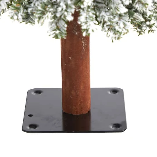 3ft. Pre-Lit Flocked Grand Alpine Artificial Christmas Tree, Clear LED Lights 7 3ft. Pre-Lit Flocked Grand Alpine Artificial Christmas Tree, Clear LED Lights - Image 5