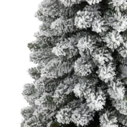 5ft. Unlit Flocked Artificial Christmas Tree -Northlight Shop D255833S 3