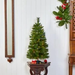 3ft. Pre-Lit New Haven Pine Artificial Christmas Tree, Warm White LED Lights 20 3ft. Pre-Lit New Haven Pine Artificial Christmas Tree, Warm White LED Lights -Northlight Shop D255840S 7