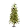 5ft. Pre-Lit Wyoming Alpine & Pinecone Artificial Christmas Tree, Clear LED Lights 2 5ft. Pre-Lit Wyoming Alpine & Pinecone Artificial Christmas Tree, Clear LED Lights -Northlight Shop D255847S 1