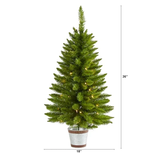 3ft. Pre-Lit Providence Pine Artificial Christmas Tree, Warm White Lights 11 3ft. Pre-Lit Providence Pine Artificial Christmas Tree, Warm White Lights - Image 9