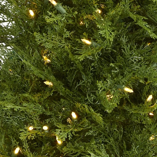 5ft. Pre-Lit Wisconsin Fir Artificial Christmas Tree, Clear LED Lights 6 5ft. Pre-Lit Wisconsin Fir Artificial Christmas Tree, Clear LED Lights - Image 4