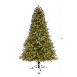 6.5ft. Pre-Lit Big Sky Spruce Artificial Christmas Tree, Clear LED Lights 15 6.5ft. Pre-Lit Big Sky Spruce Artificial Christmas Tree, Clear LED Lights -Northlight Shop D255872S 2