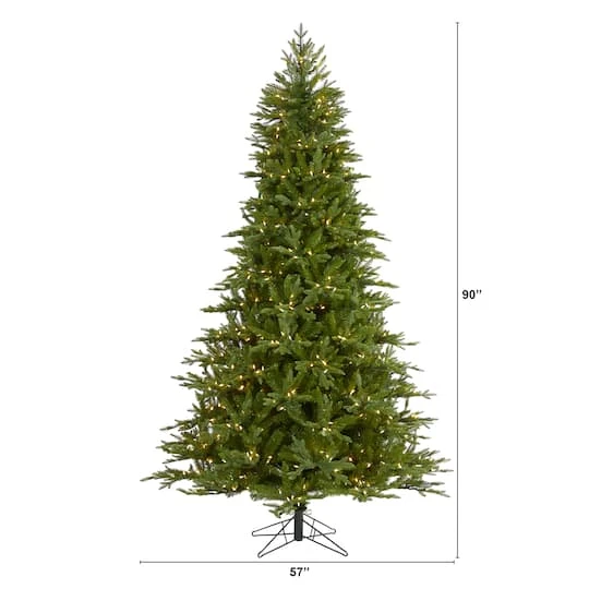 7.5ft. Pre-Lit Cambridge Fir Artificial Christmas Tree, Clear LED Lights 7 7.5ft. Pre-Lit Cambridge Fir Artificial Christmas Tree, Clear LED Lights - Image 5