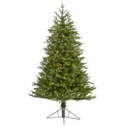 5ft. Pre-Lit Cambridge Fir Artificial Christmas Tree, Clear LED Lights